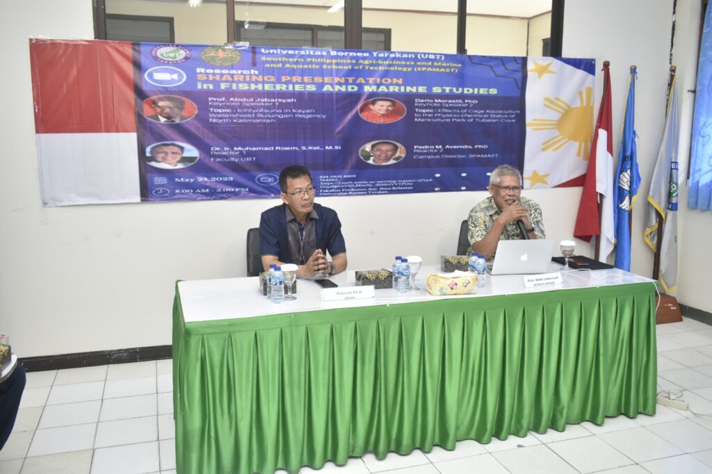 GO INTERNASIONAL FAKULTAS PERIKANAN UBT LAKSANAKAN SHARING PRESENTATTION BERSAMA SPAMAST FILIPINA